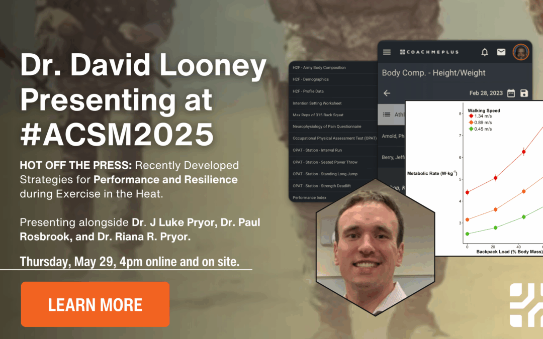 Dr. David Looney to Present at ACSM 2025